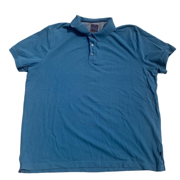 💜 Denver Hayes Men's Classic Fit Polo Shirt - Blue - Size 2XL/2TG - Picture 1 of 5